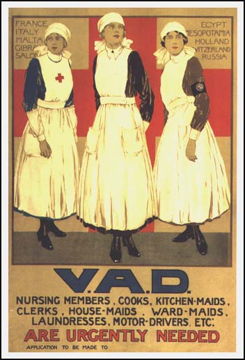 Nurses WWI VAD poster
